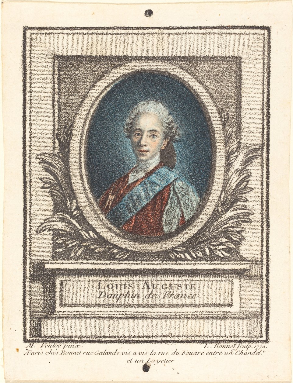 Louis-Auguste, Delfín de Francia, 1770 de Louis Marin Bonnet
