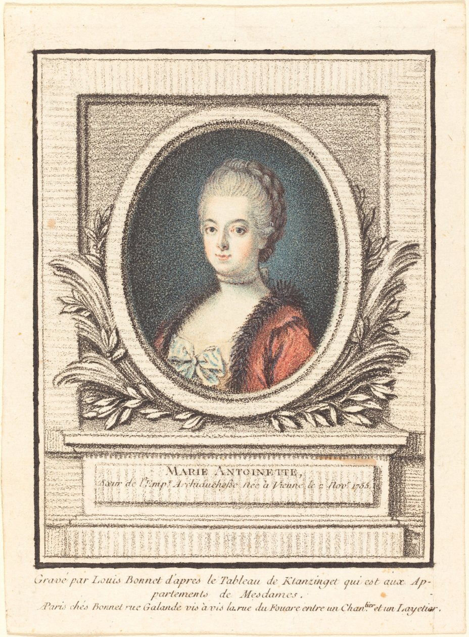 María Antonieta, delfina de Louis Marin Bonnet