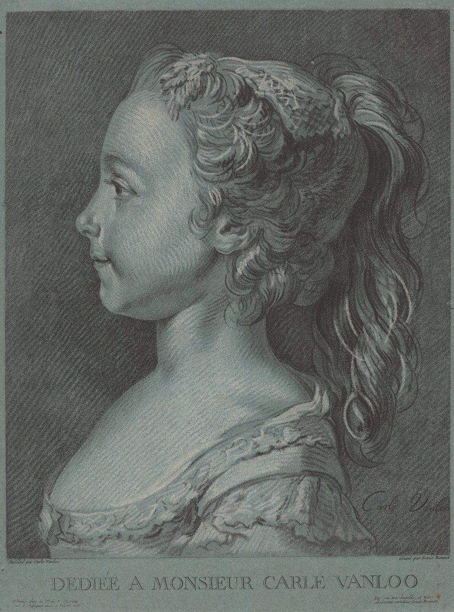 Marie-Rosalie Vanloo, c. 1764 de Louis Marin Bonnet