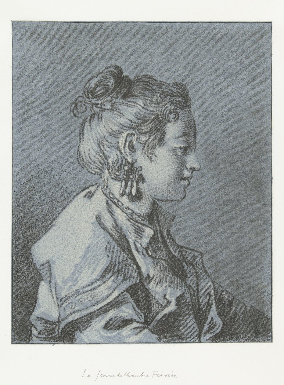 Retrato de una camarera finlandesa Tête de femme de chambre Finoise de Louis Marin Bonnet