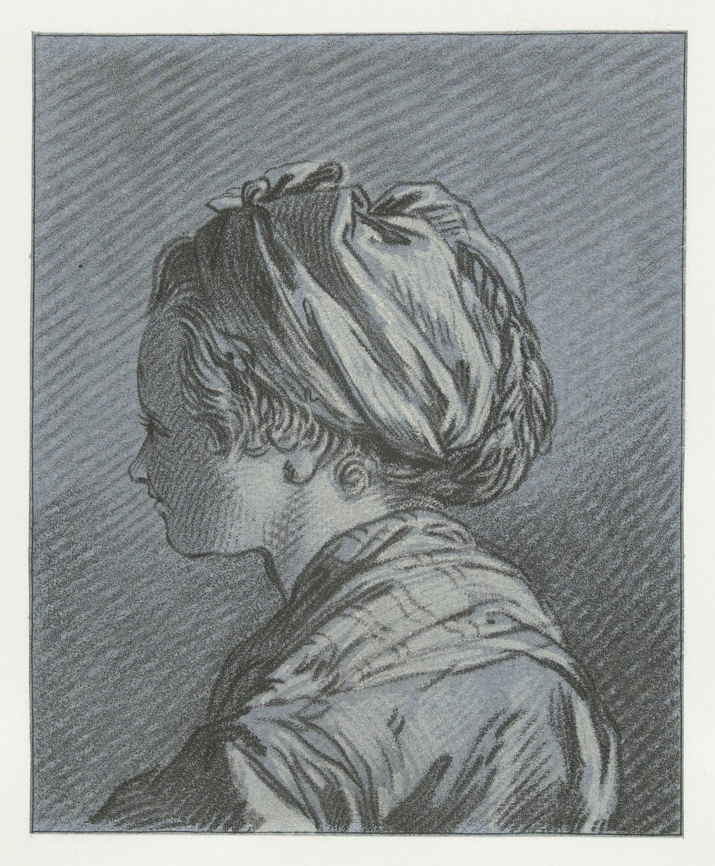 Retrato de una sirvienta moscovita Tête de servante moscovita de Louis Marin Bonnet