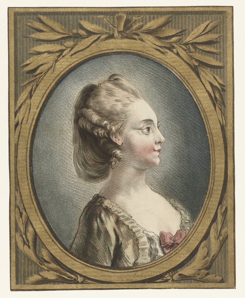 retrato, de, un, mujer joven tête de Louis Marin Bonnet