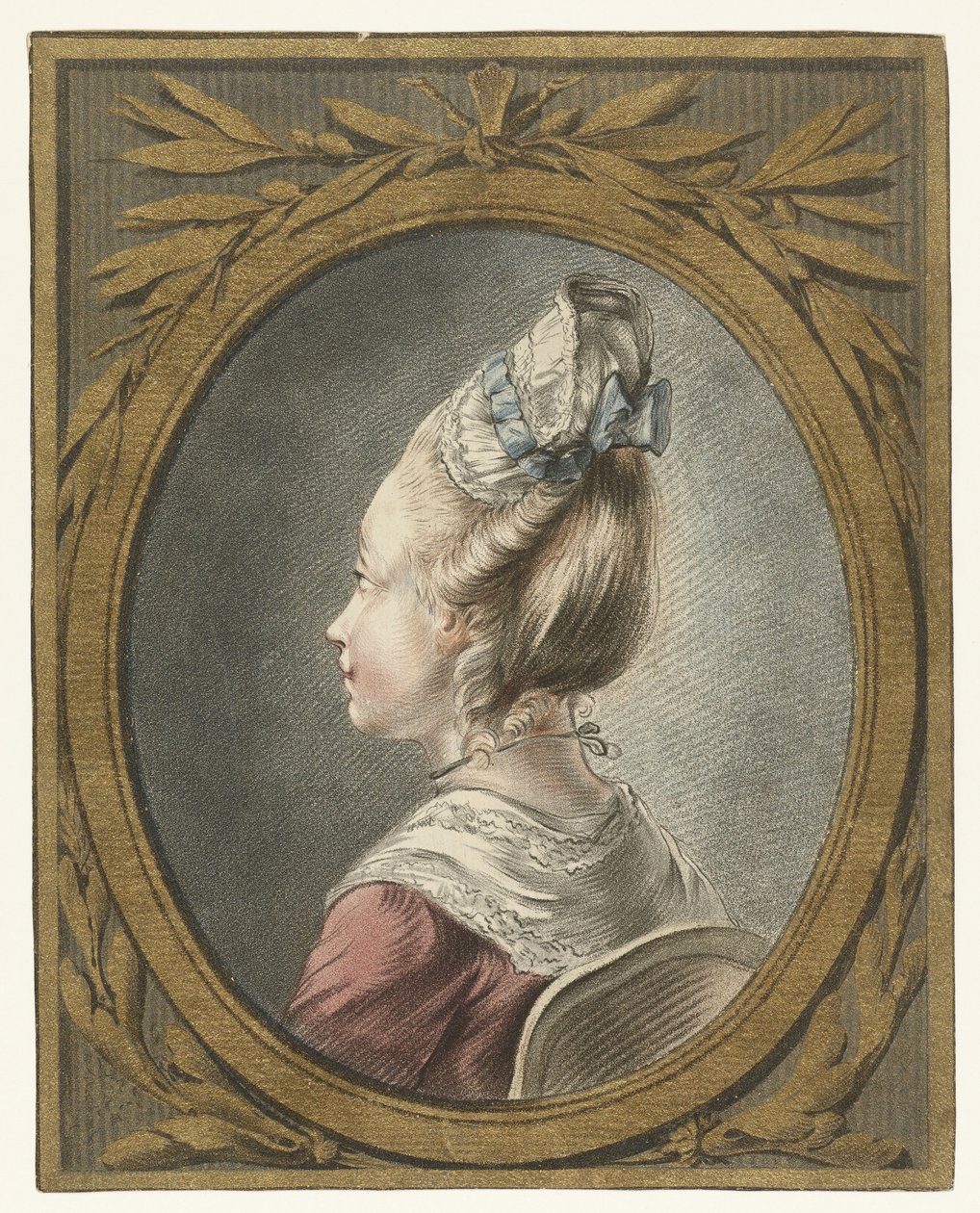 retrato, de, un, mujer joven tête de Louis Marin Bonnet