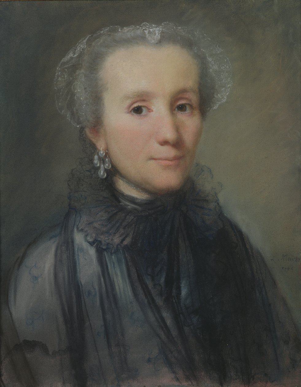 Retrato de una mujer de la nobleza polaca, 1776 de Louis Marteau