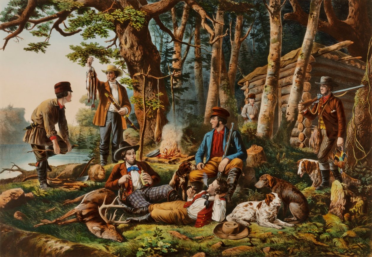 De acampada. "Algunos de la clase correcta" de Louis Maurer