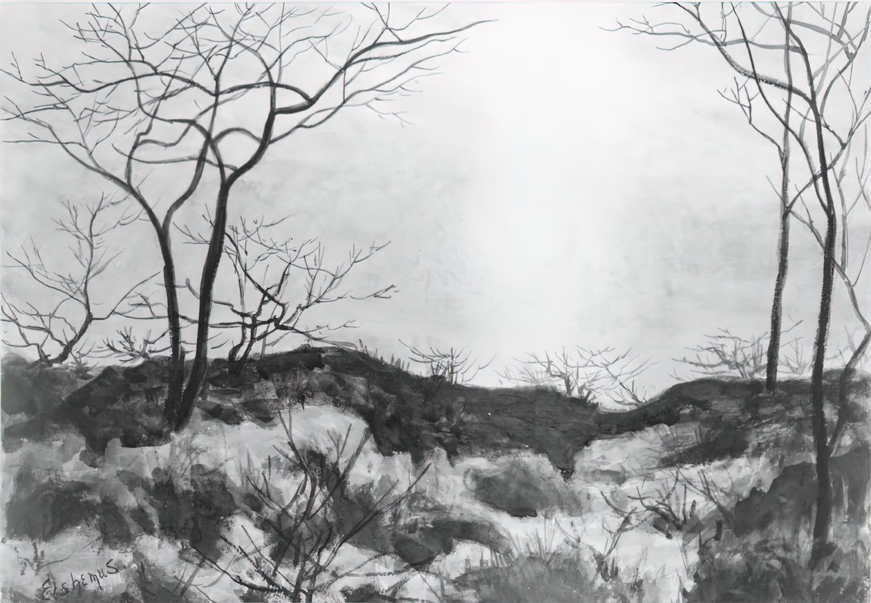 Paisaje azul, c. 1896-1899 de Louis Michel Eilshemius