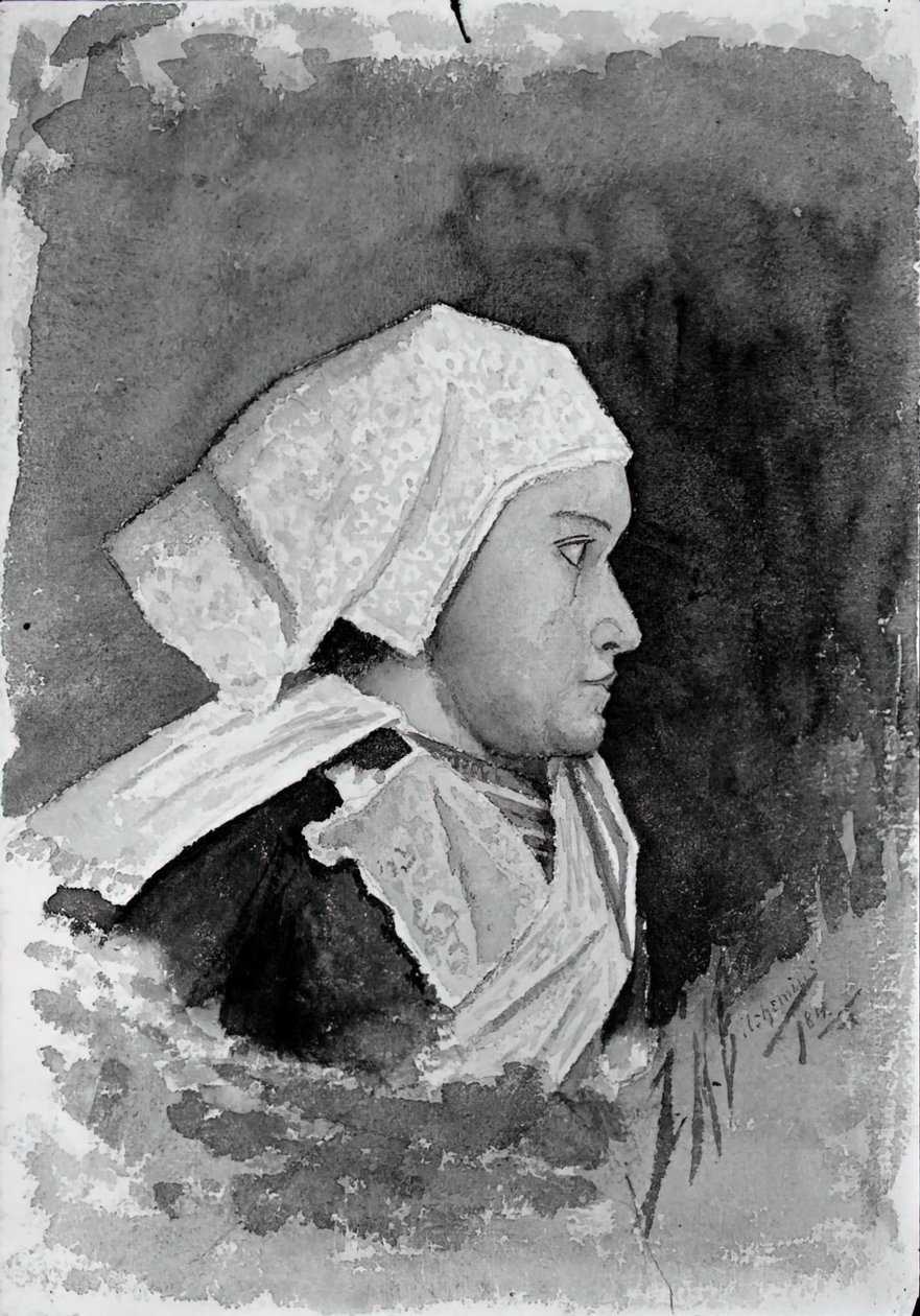 Campesina de Bretaña, 1884 de Louis Michel Eilshemius