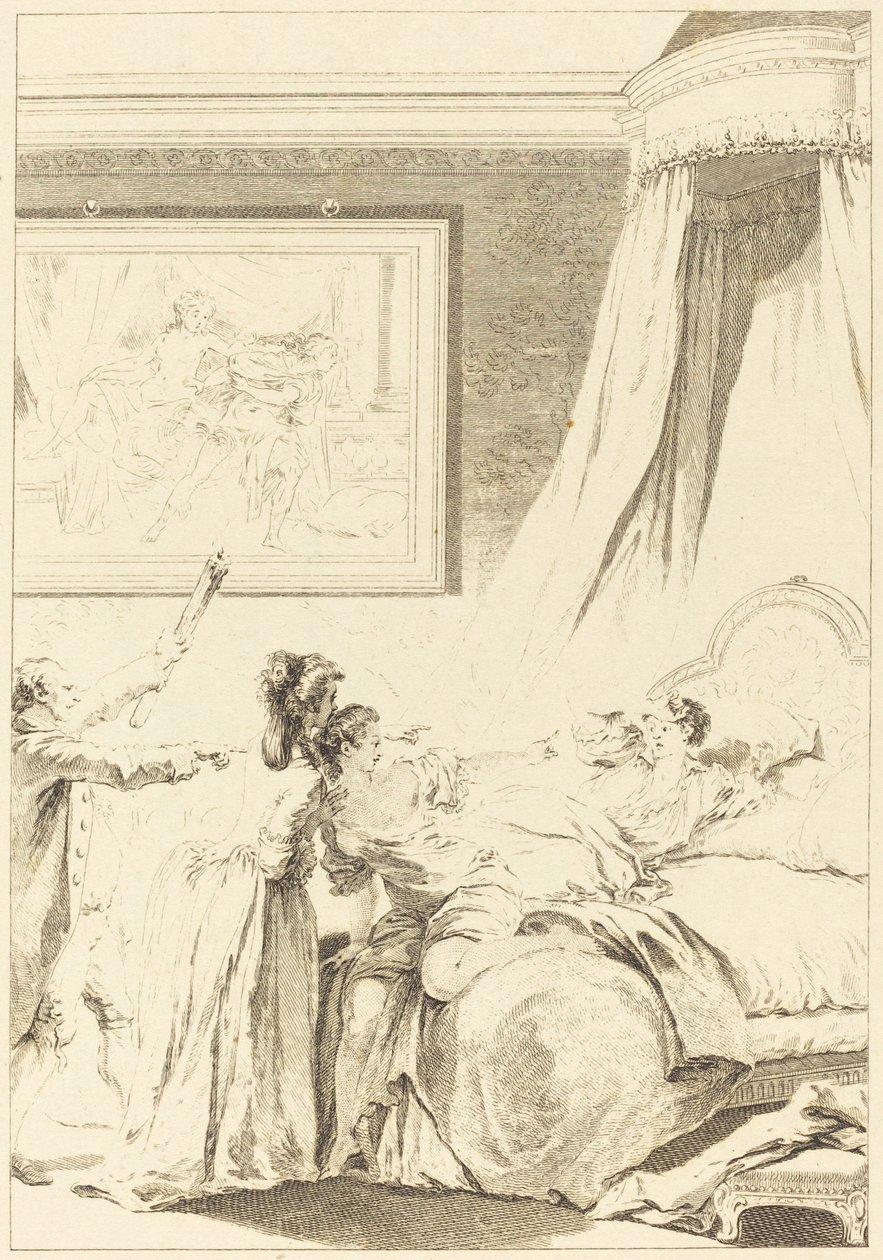 El gascón castigado de Louis Michel Halbou and Antoine Jean Duclos after Jean Honoré Fragonard