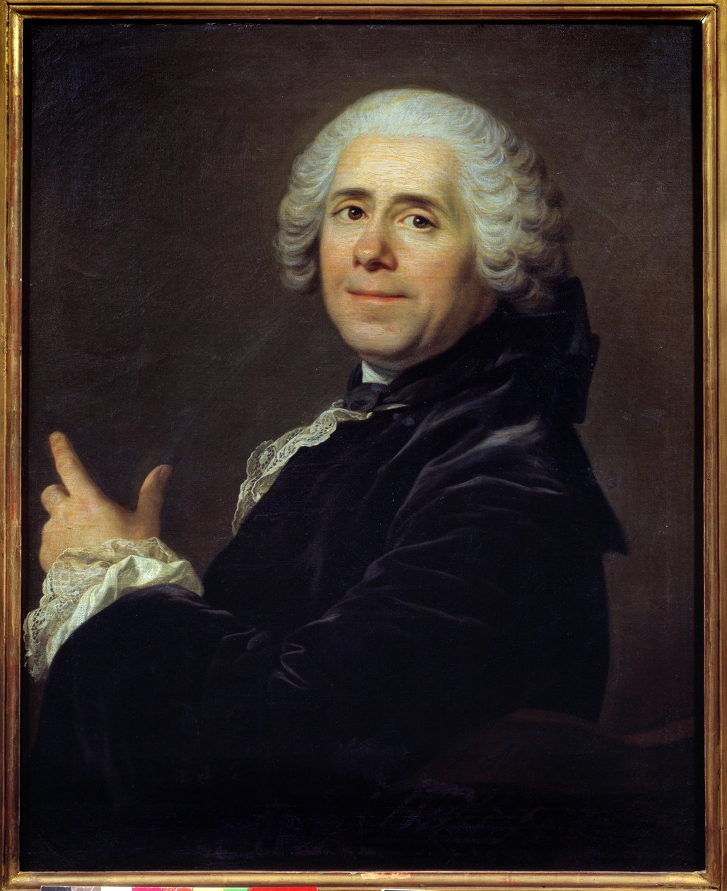 Retrato de Pierre Carlet de Chamblain de Marivaux (1688 - 1763) conocido como Marivaux, escritor francés de Louis Michel van Loo