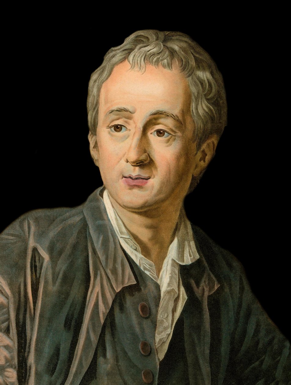 Retrato del escritor y filósofo francés Denis Diderot (1713-1784) grabado por Michel Van Loo de Louis Michel van Loo