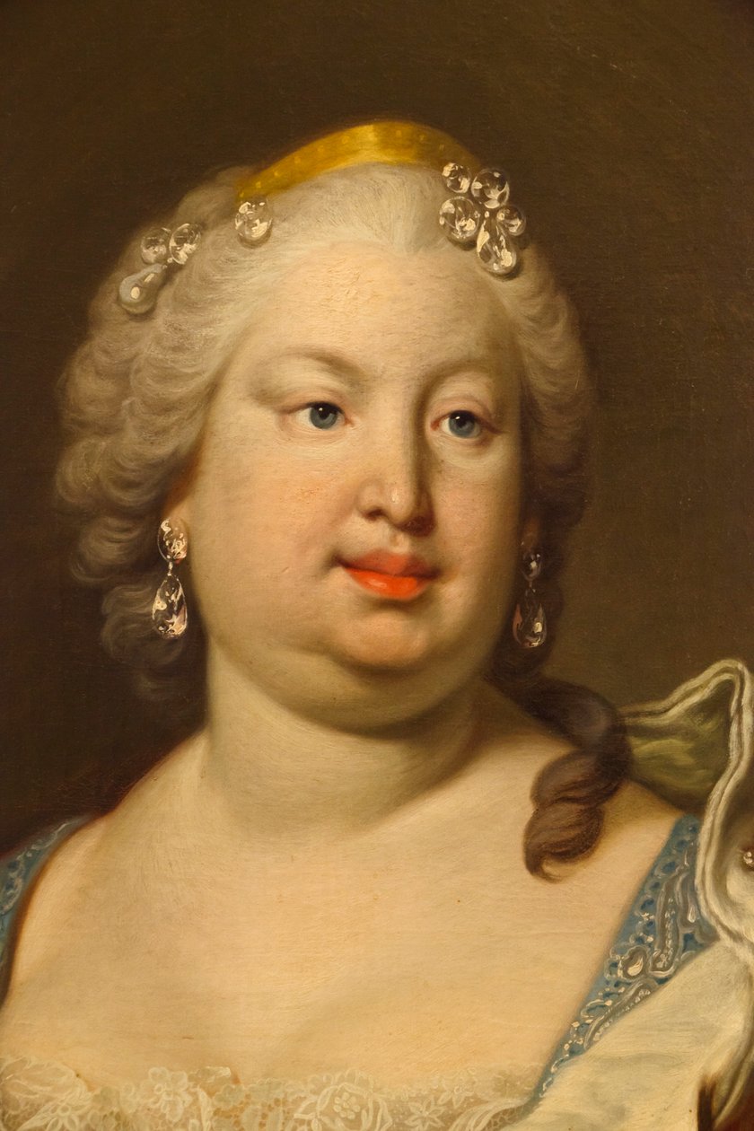 Bárbara de Portugal o Braganza (detalle) de Louis Michel van Loo