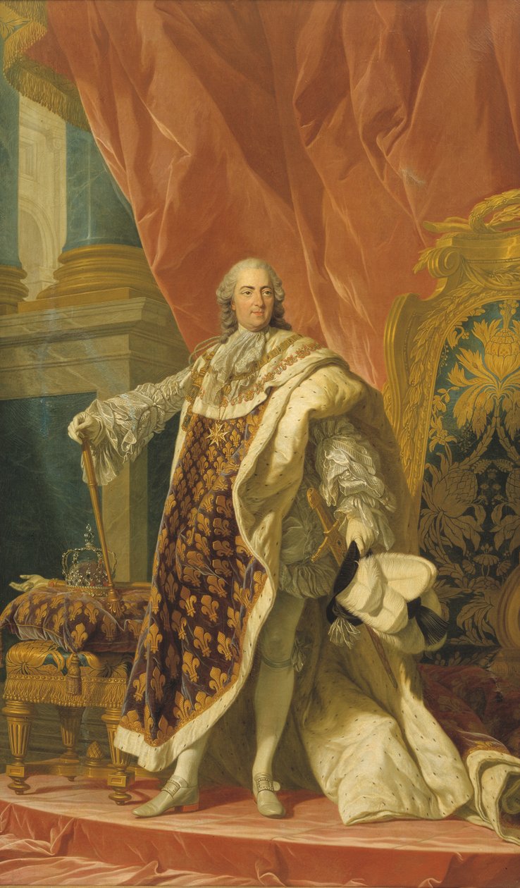 Luis XV de Francia (1710-1774) de Louis Michel van Loo