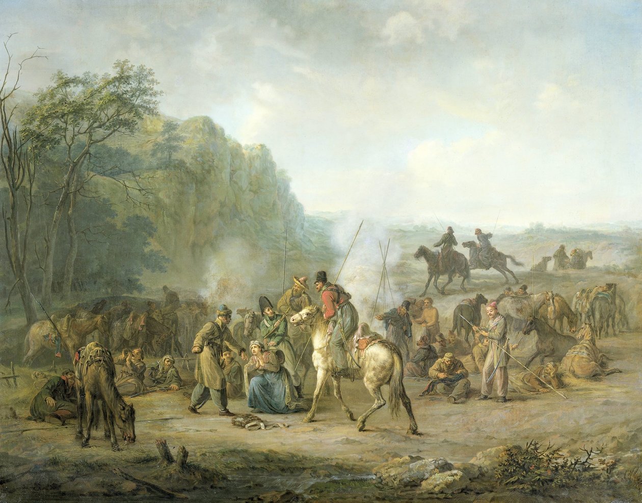 Vivac cosaco, 1813 de Louis Moritz