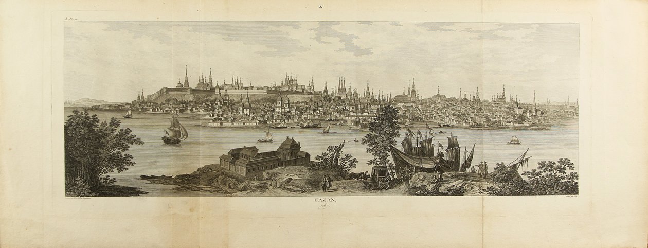 Vista panorámica de Kazán de Louis Nicolas de Lespinasse
