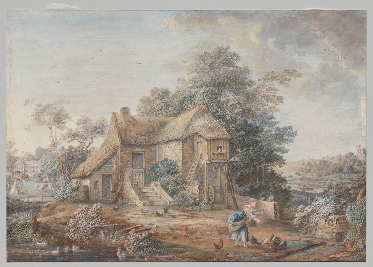 Le Petit Trianon, Versalles de Louis Nicolas van Blarenberghe