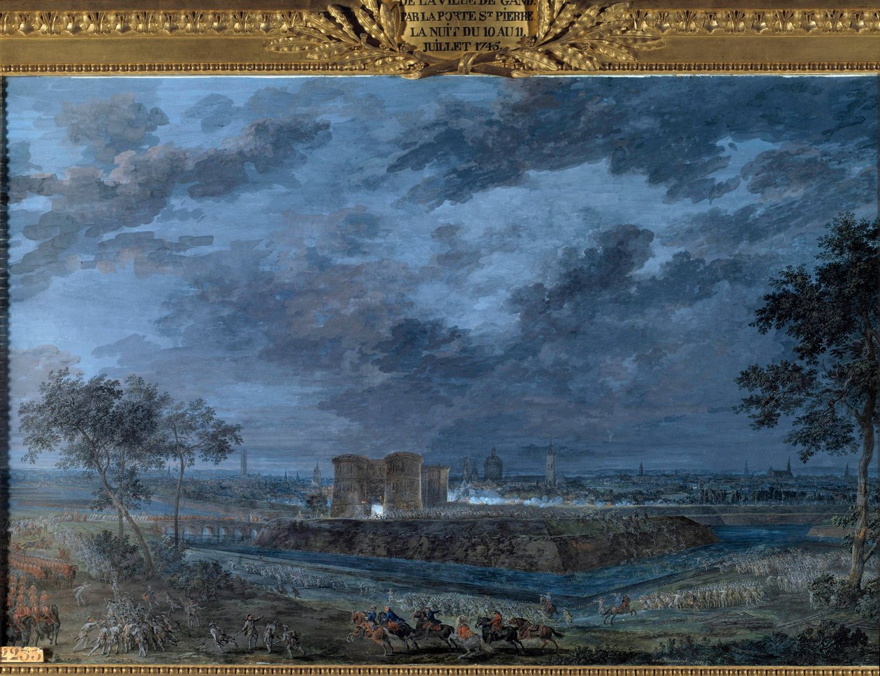 La captura de Gante en la noche del 10 al 11 de julio de Louis Nicolas van Blarenberghe