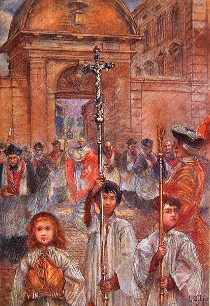 Procesión solemne en Frejus en honor a San Leonce de Louis Ollier