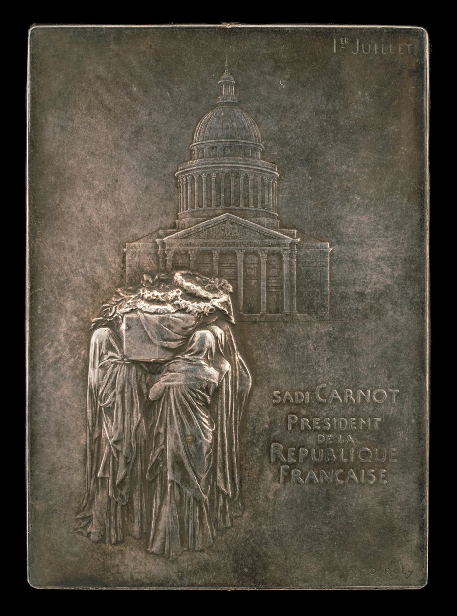 El cuerpo del presidente Sadi Carnot llevado al Panteón [anverso], 1894 de Louis Oscar Roty