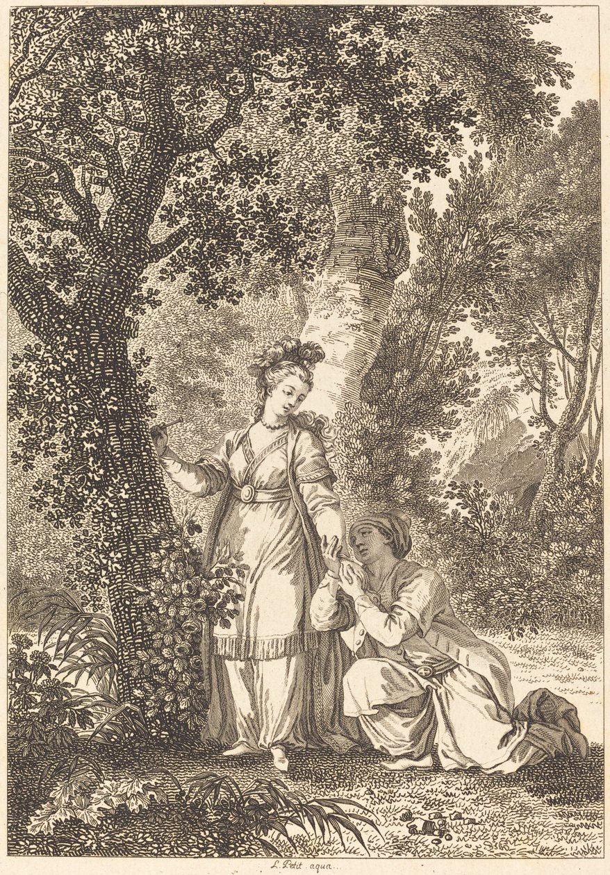 La prometida del rey de Garbe: El árbol de Louis Petit after Jean Honoré Fragonard