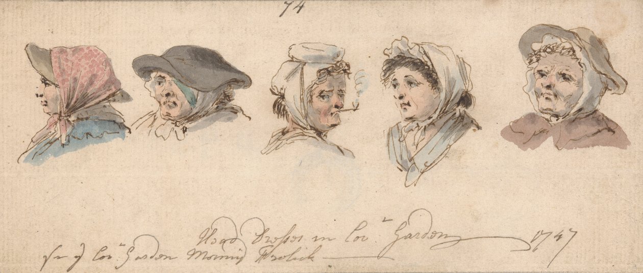 Vestidos de gala en Covent Garden de Louis Philippe Boitard