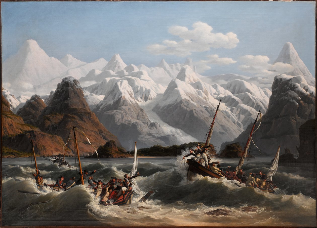 Naufragio frente a la costa de Alaska de Louis Philippe Crepin