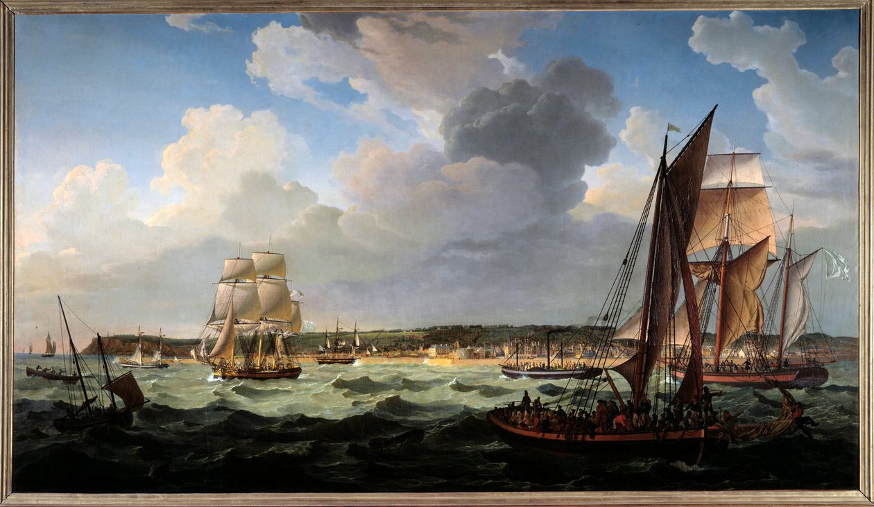 El Havre desde el mar de Louis Philippe Crepin
