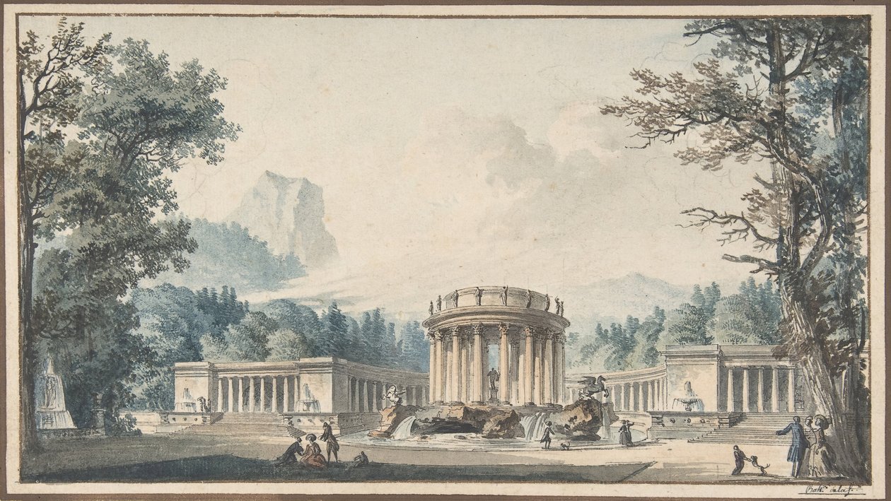 Proyecto para una decoración de fiesta, s.f. de Louis Pierre Baltard
