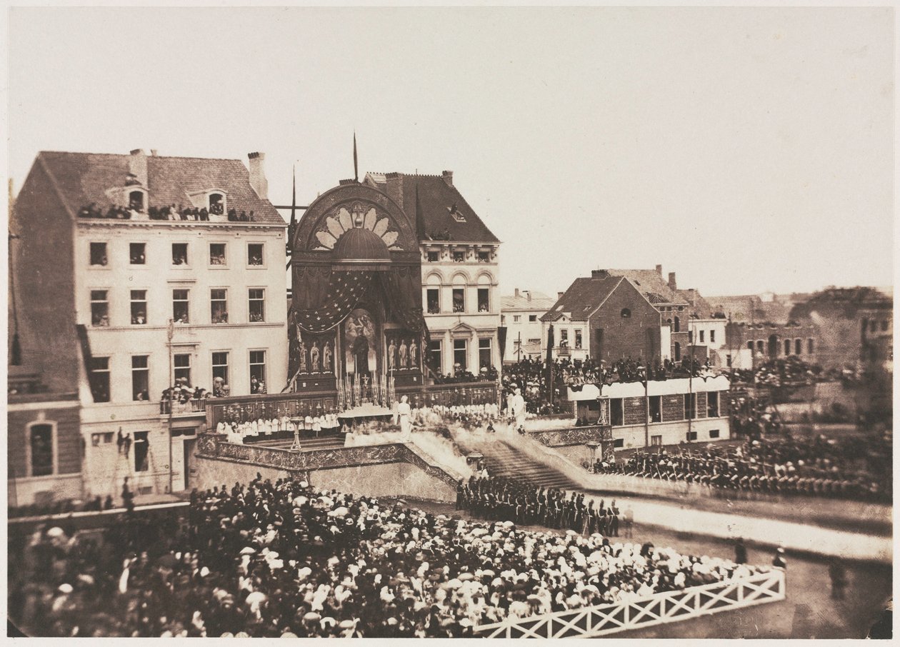 Ceremonia de acción de gracias sin título, julio de 1856 de Louis Pierre Theophile Dubois de Nehaut