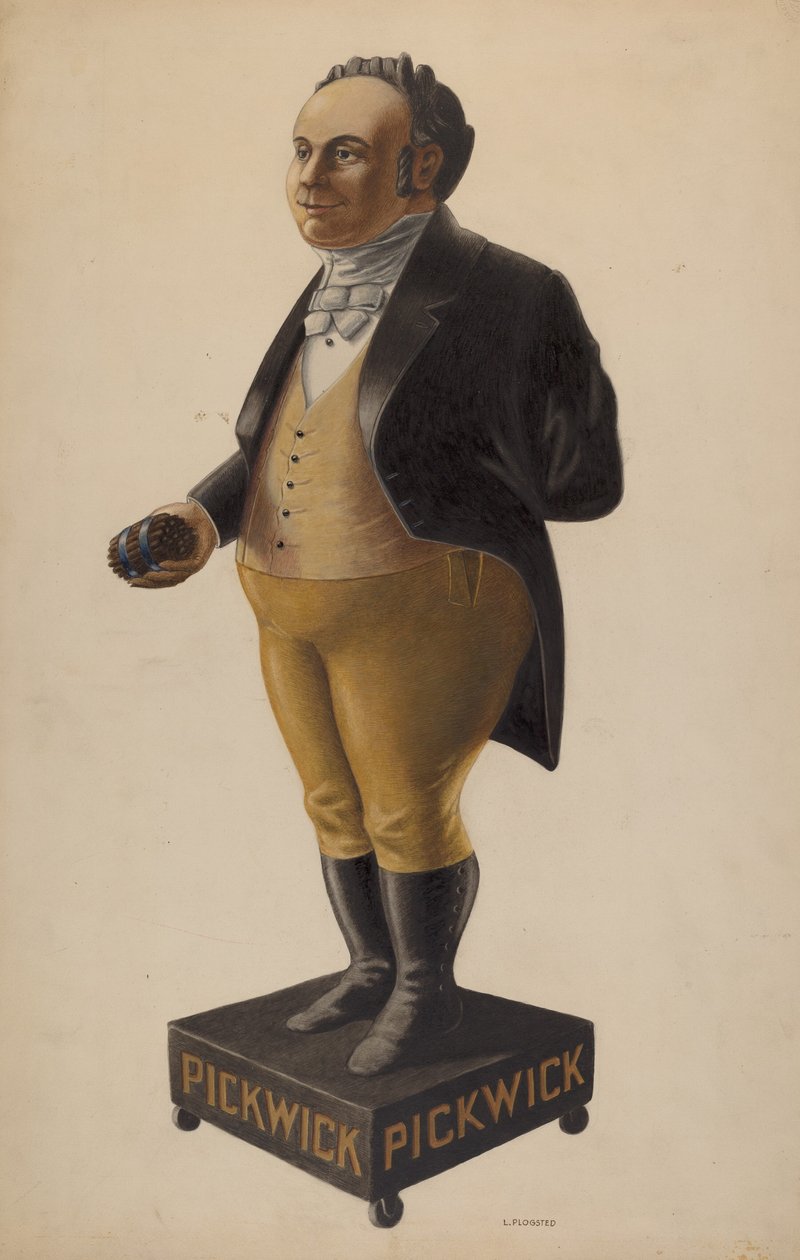 Figura de tienda de cigarros, c. 1938 de Louis Plogsted