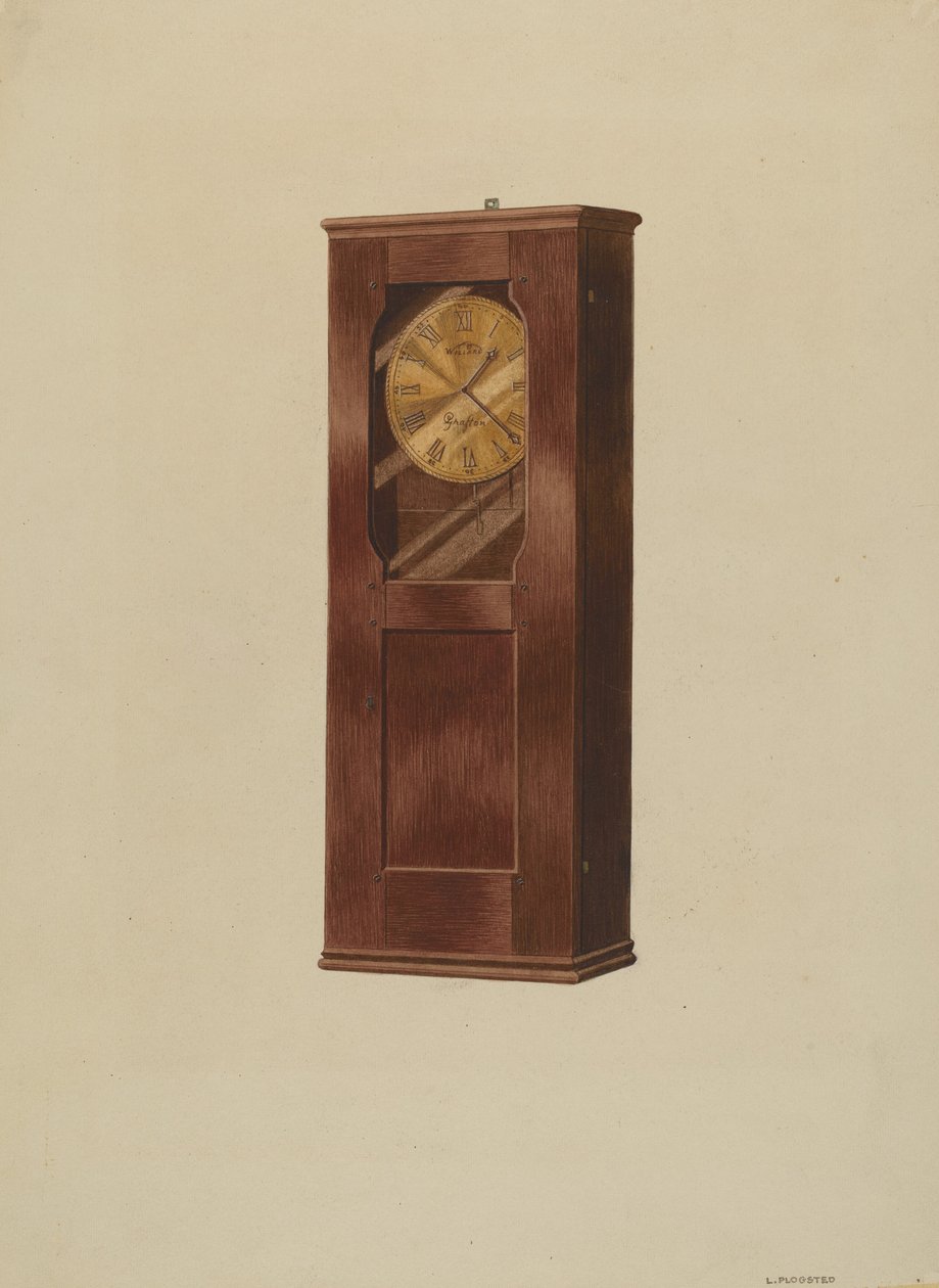 Reloj de estante, c. 1937 de Louis Plogsted