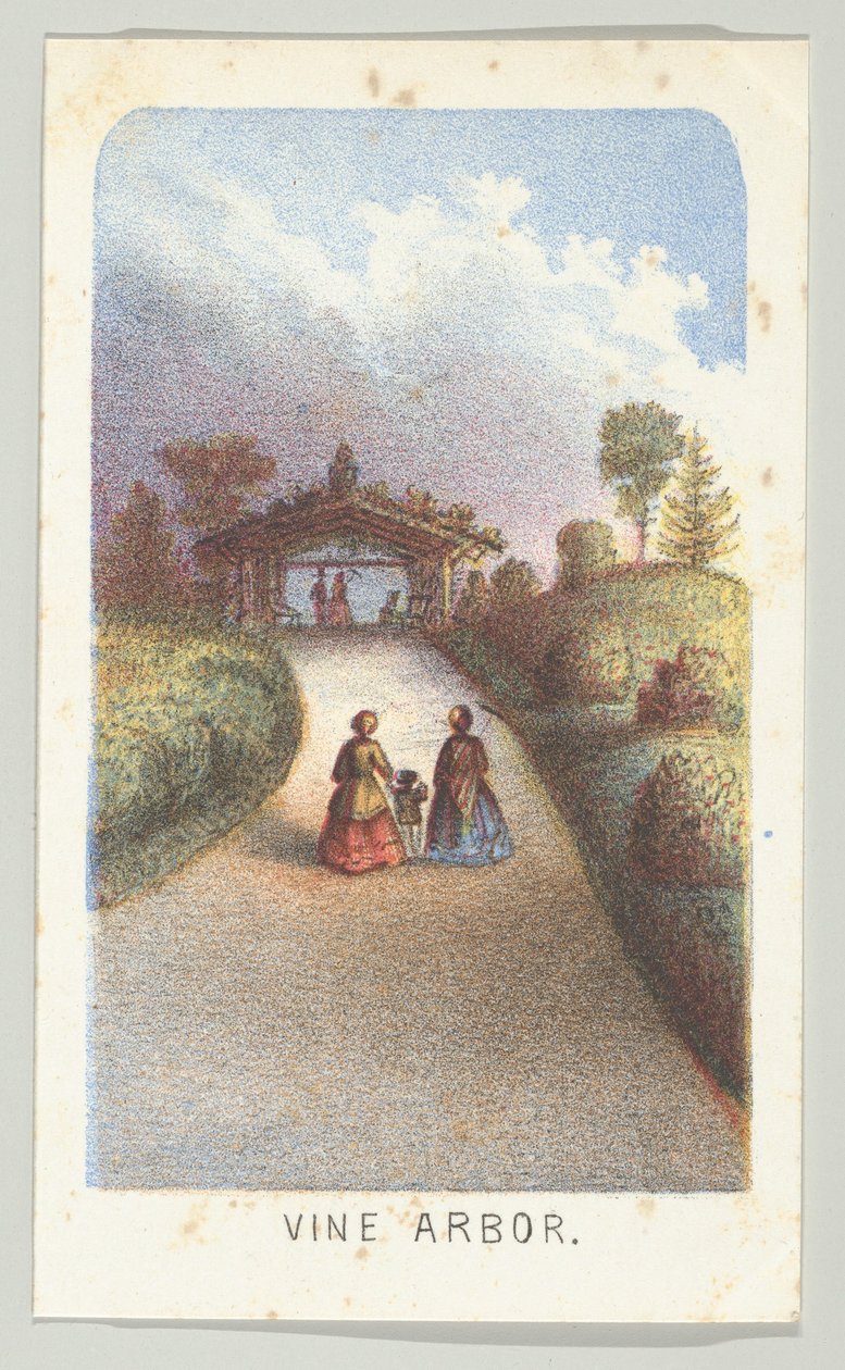 Parra, de la serie, Vistas en Central Park, Nueva York, Parte 3, 1864 de Louis Prang