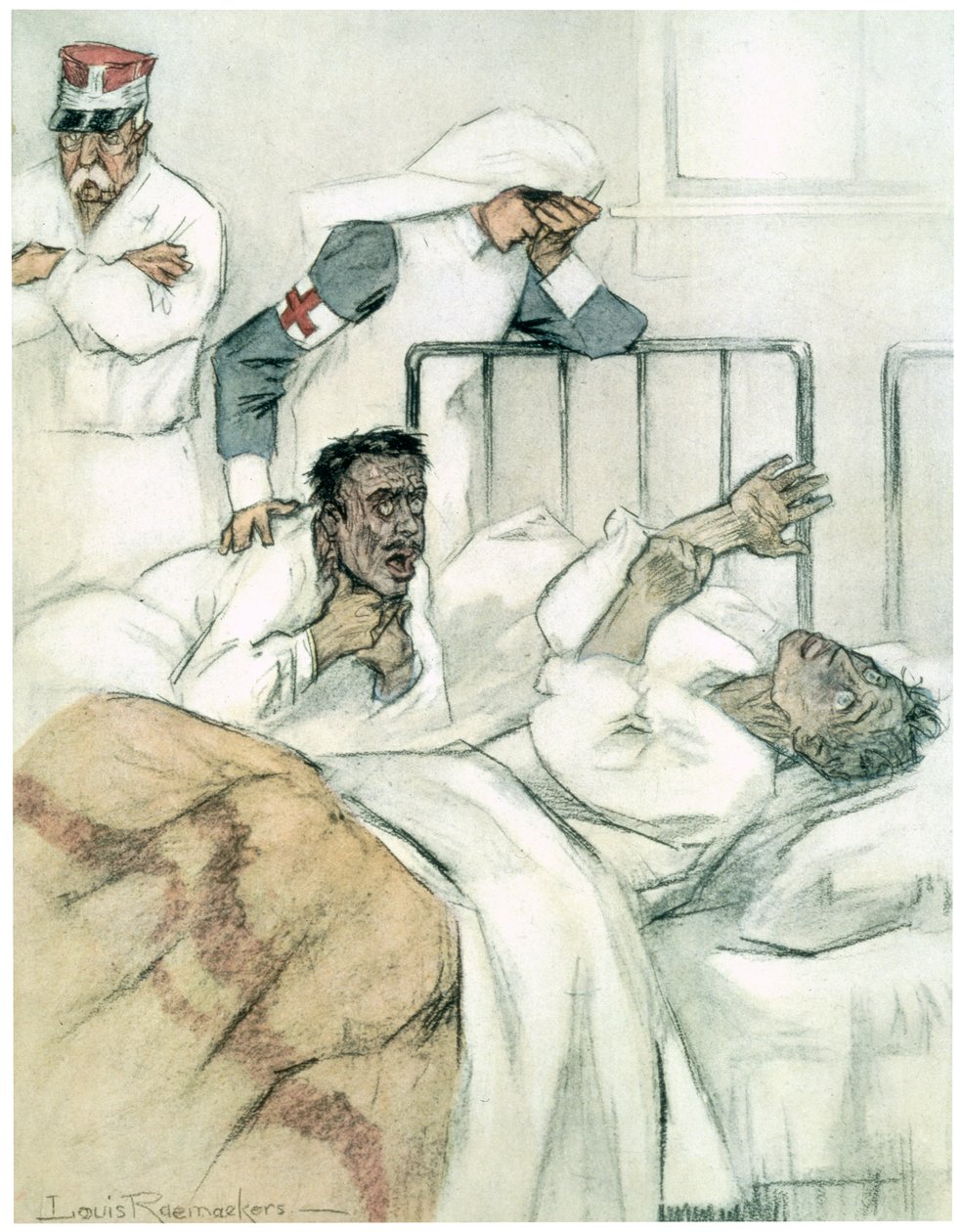 Asfixia lenta, 1916 de Louis Raemaekers