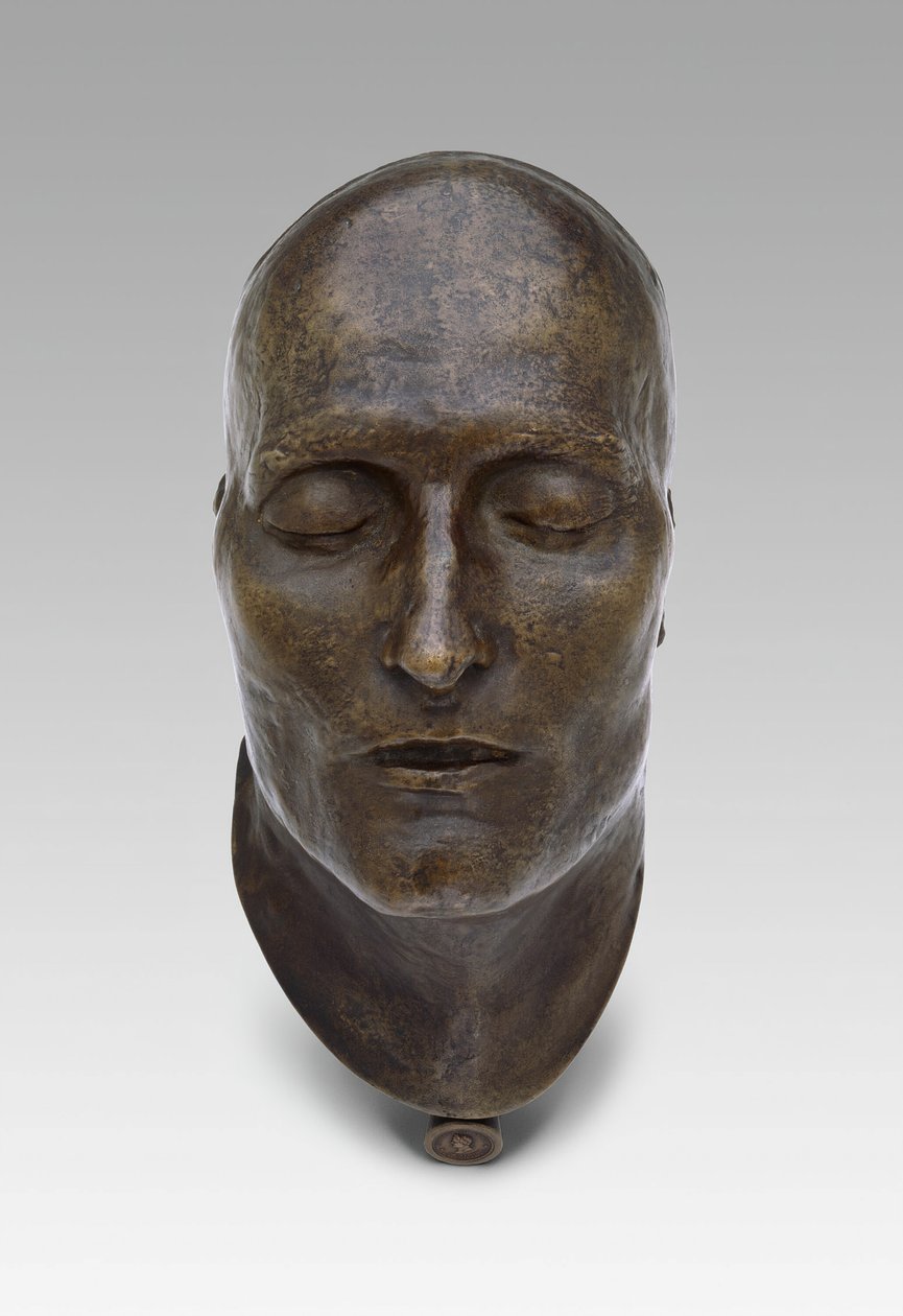 Máscara mortuoria de Napoleón, modelada en 1821 fundida en 1833 de Louis Richard
