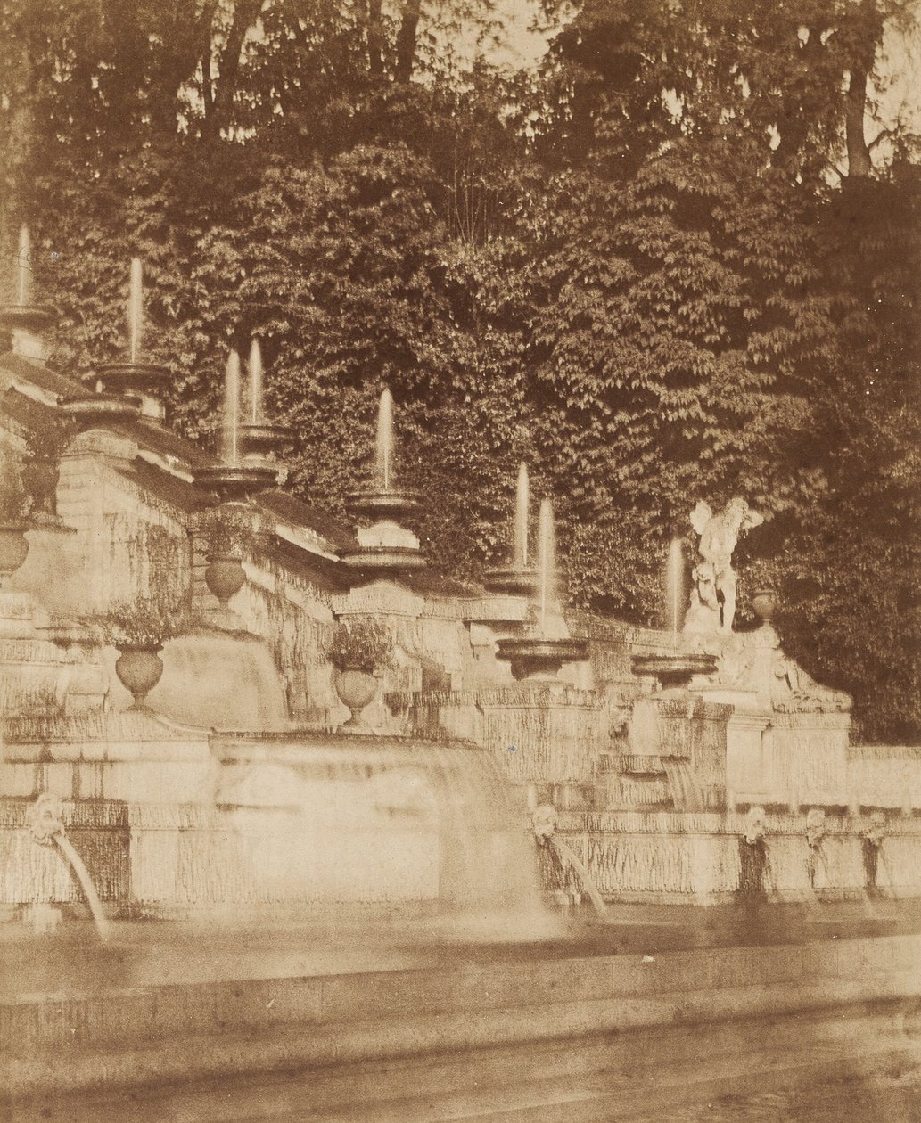 Cascada en el Chateau de St. Cloud de Louis Rémy Robert