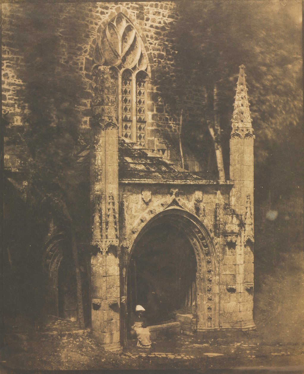 Fuente de Notre-Dame en Saint-Brieuc, Bretaña de Louis Rémy Robert