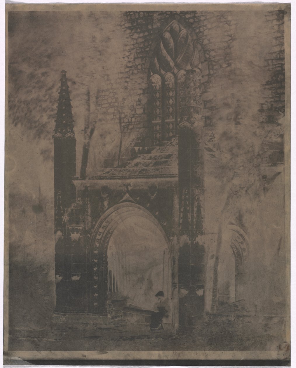 Fuente de Notre Dame en Saint-Brieuc, Bretaña de Louis Rémy Robert