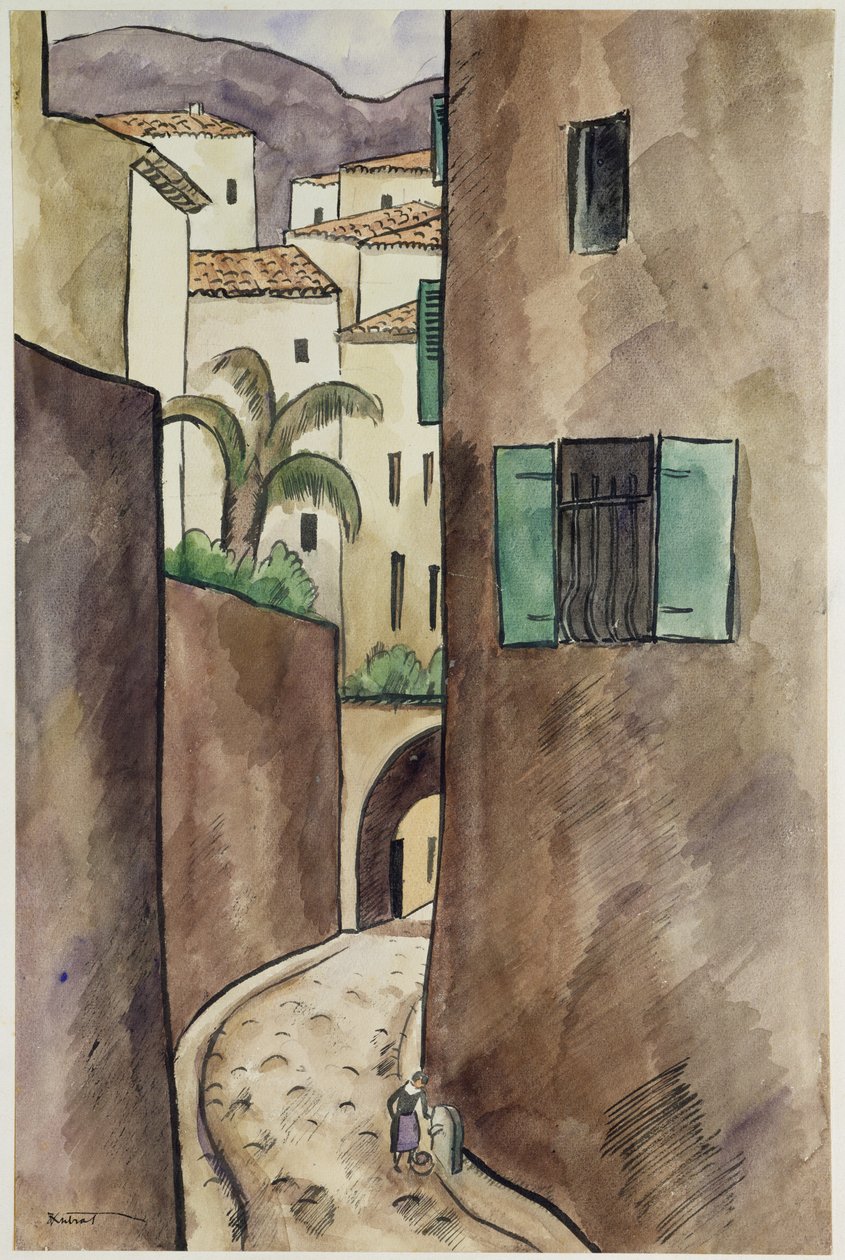 Calle y casas mediterráneas de Louis Robert Antral