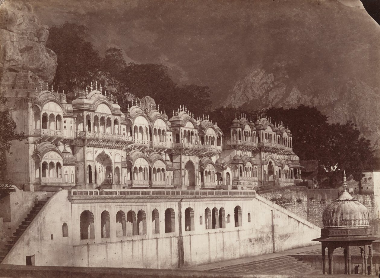Templos del Rey, Ulwar, 1860 (foto) de Louis Rousselet