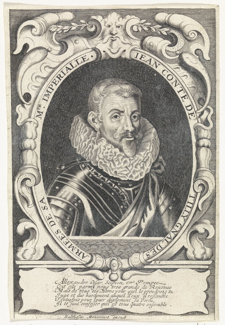 Retrato de Johann Tserclaes, Conde de Tilly de Louis Spirinx
