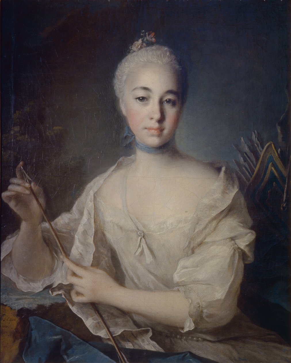 Retrato de la condesa Anna Vorontsova 1743-1769, ca 1758 de Louis Tocqué