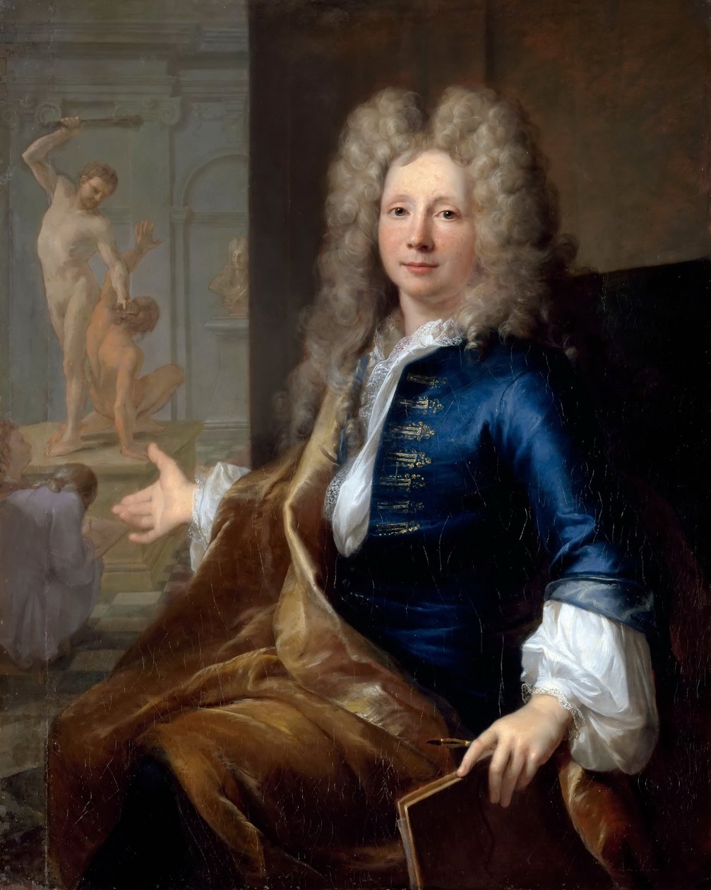 Retrato de Louis Boullogne el Joven 1654-1733 de Louis Tocqué