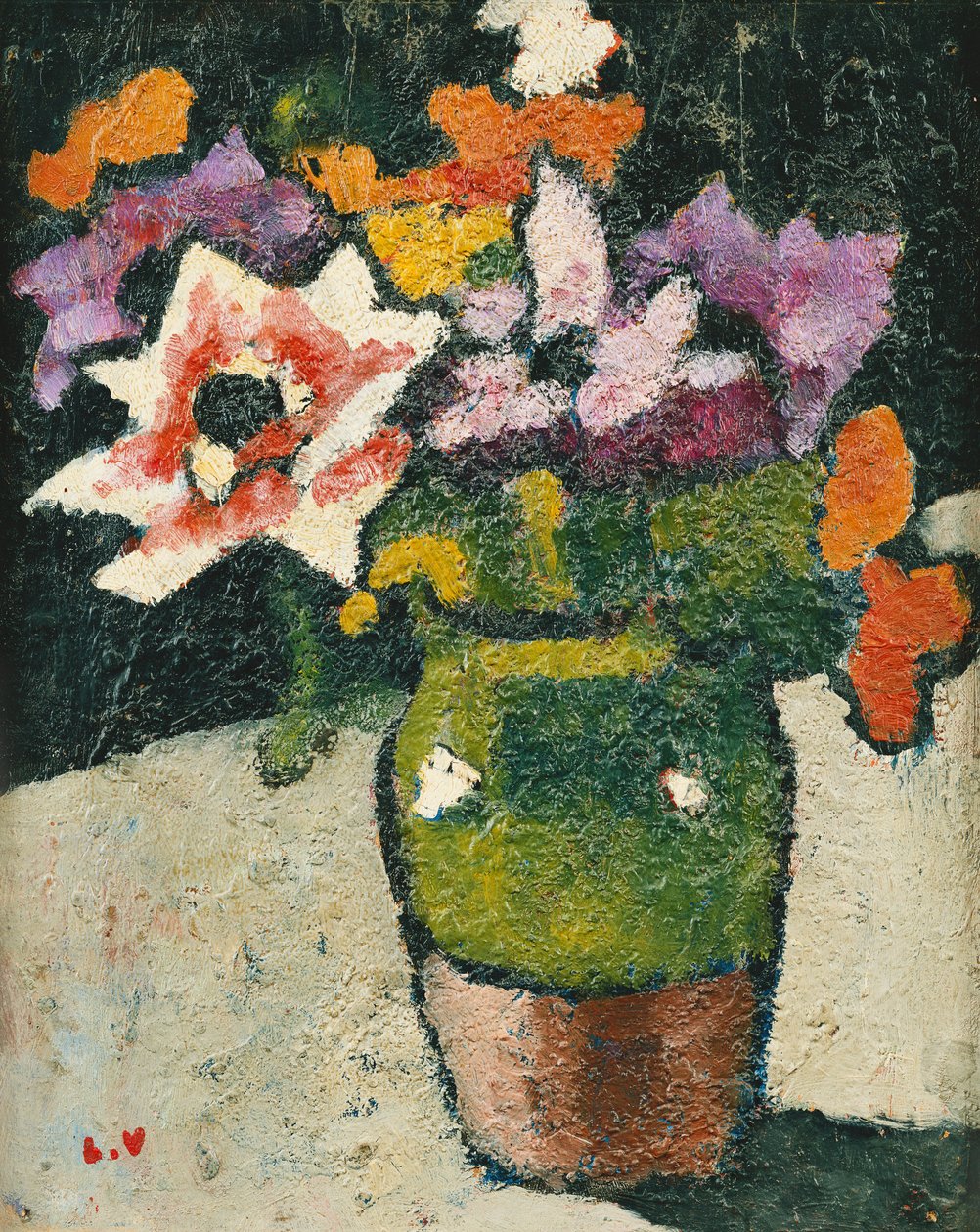 Flores en un jarrón; Ramo de flores en un jarrón de Louis Valtat