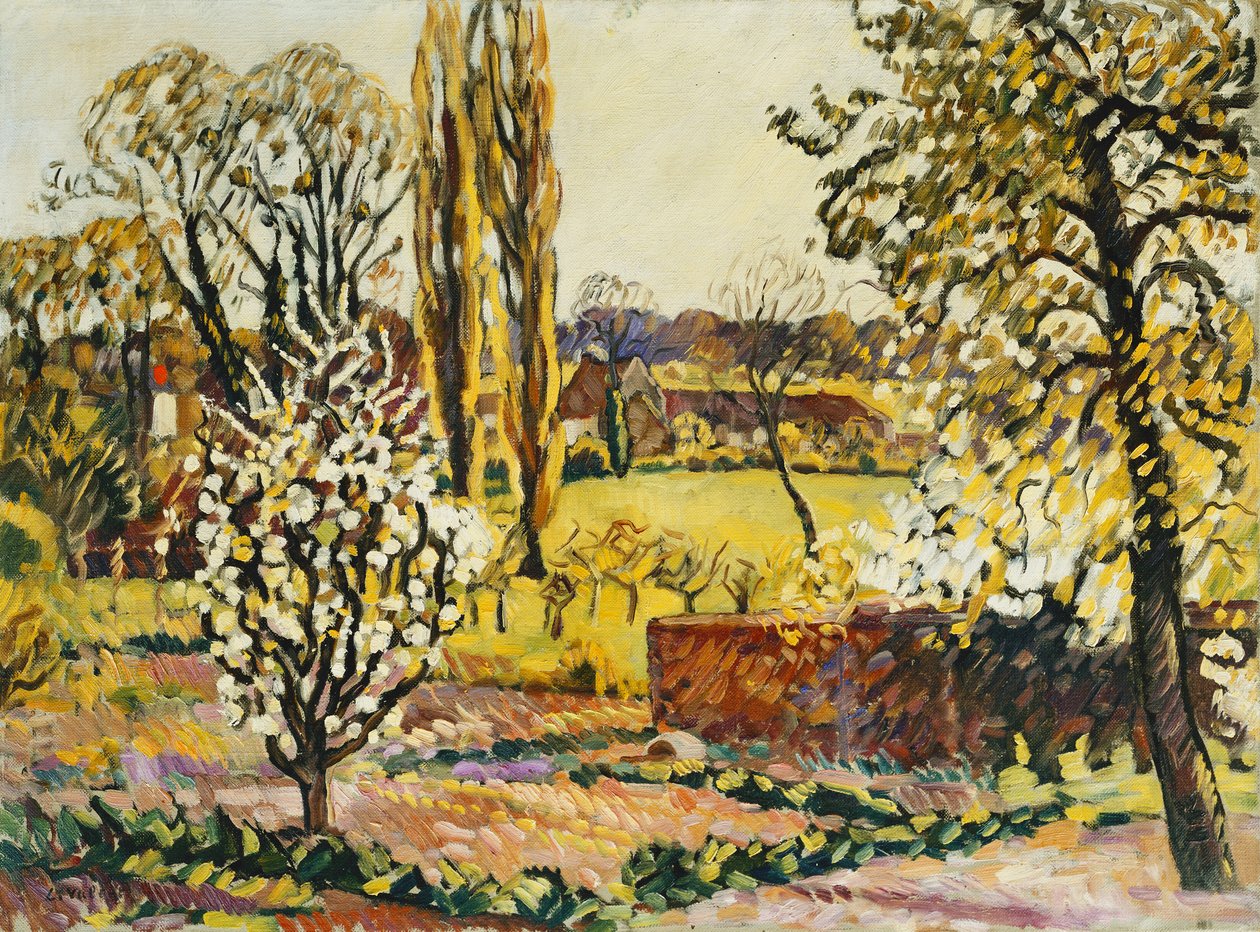 Paisaje de Choisel; Paysage de Choisel, c.1914 (óleo sobre lienzo) de Louis Valtat