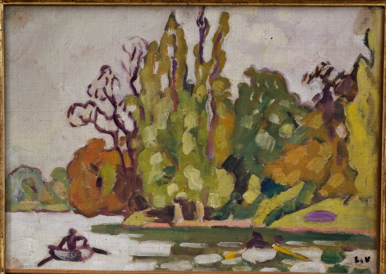 Barcos en el lago del Bois de Boulogne de Louis Valtat