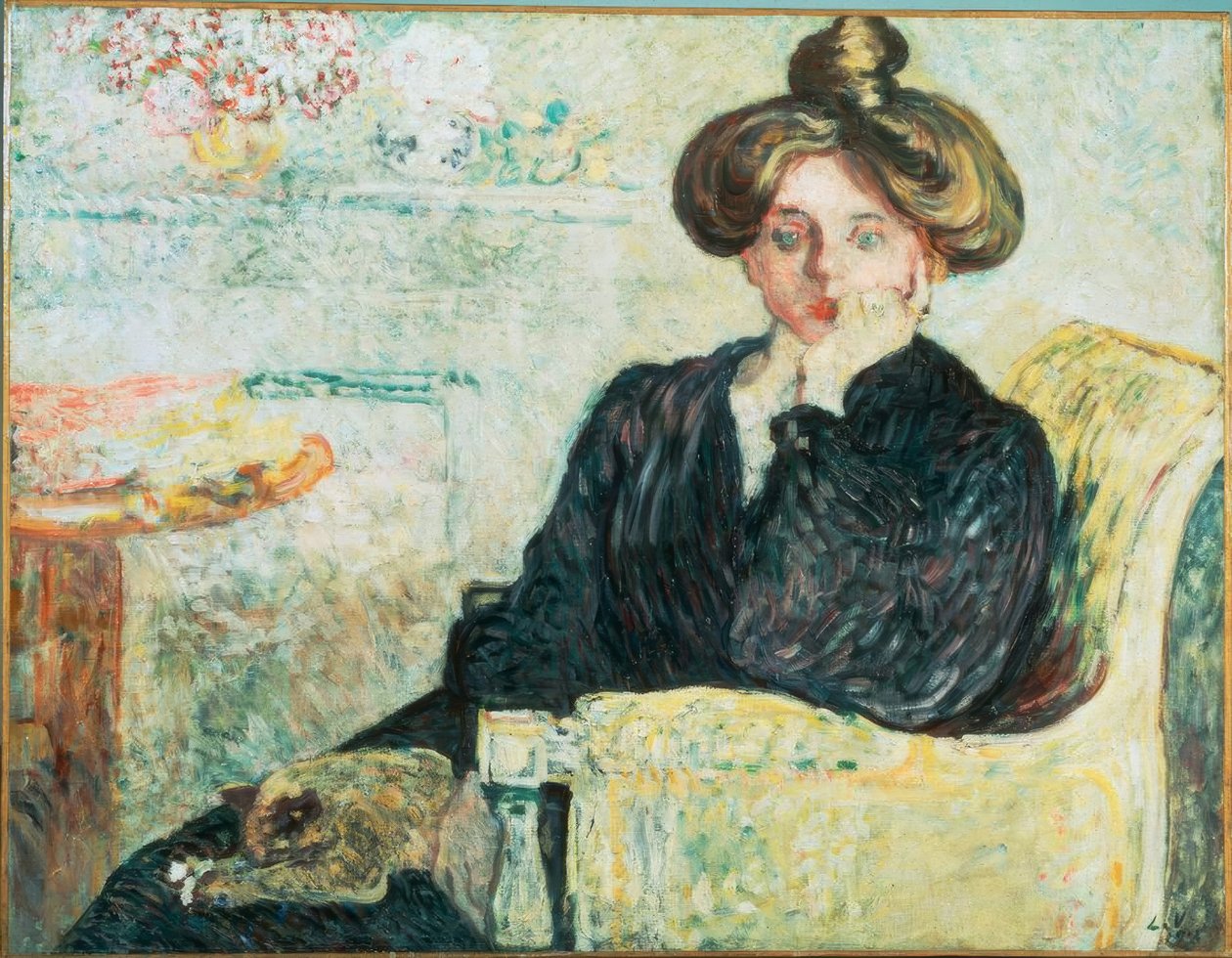 Louis Valtat, "Jeune femme pensive" / Óleo sobre lienzo, 1903 de Louis Valtat