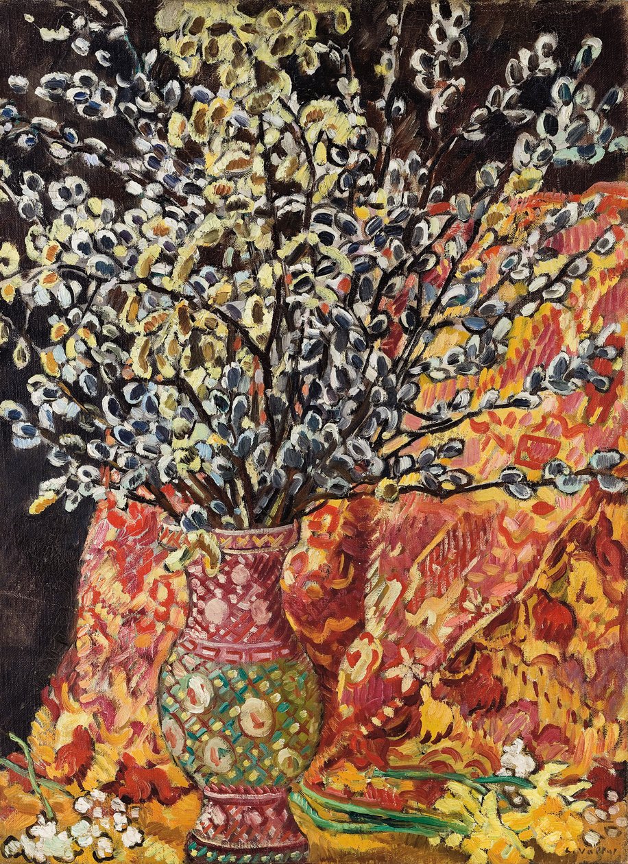 Jarrón de flores (óleo sobre lienzo) de Louis Valtat