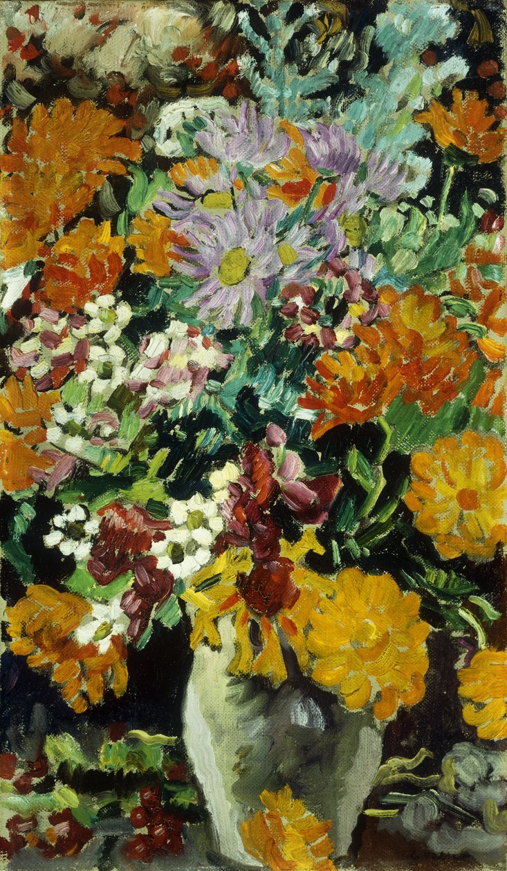 Jarrón de flores; Vase de Fleurs, c.1930 (óleo sobre lienzo) de Louis Valtat