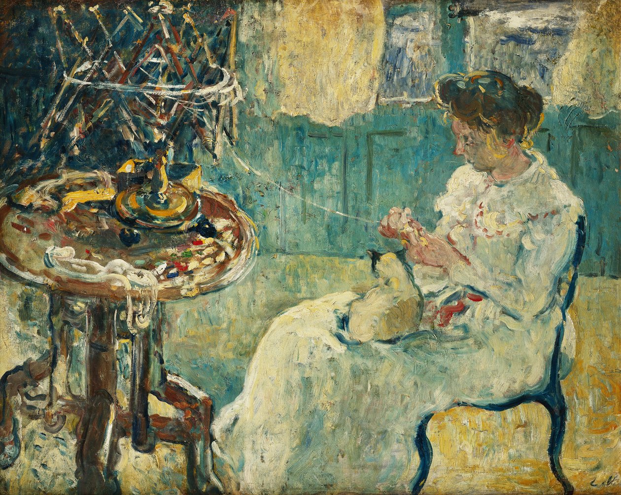 Mujer con carrete; Femme au Devidoir de Louis Valtat