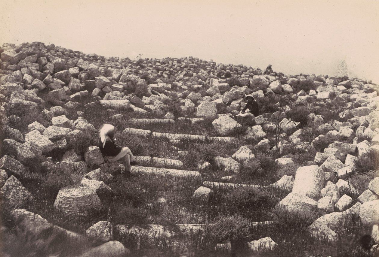 Ruinas cerca de Beirut, Líbano de Louis Vignes