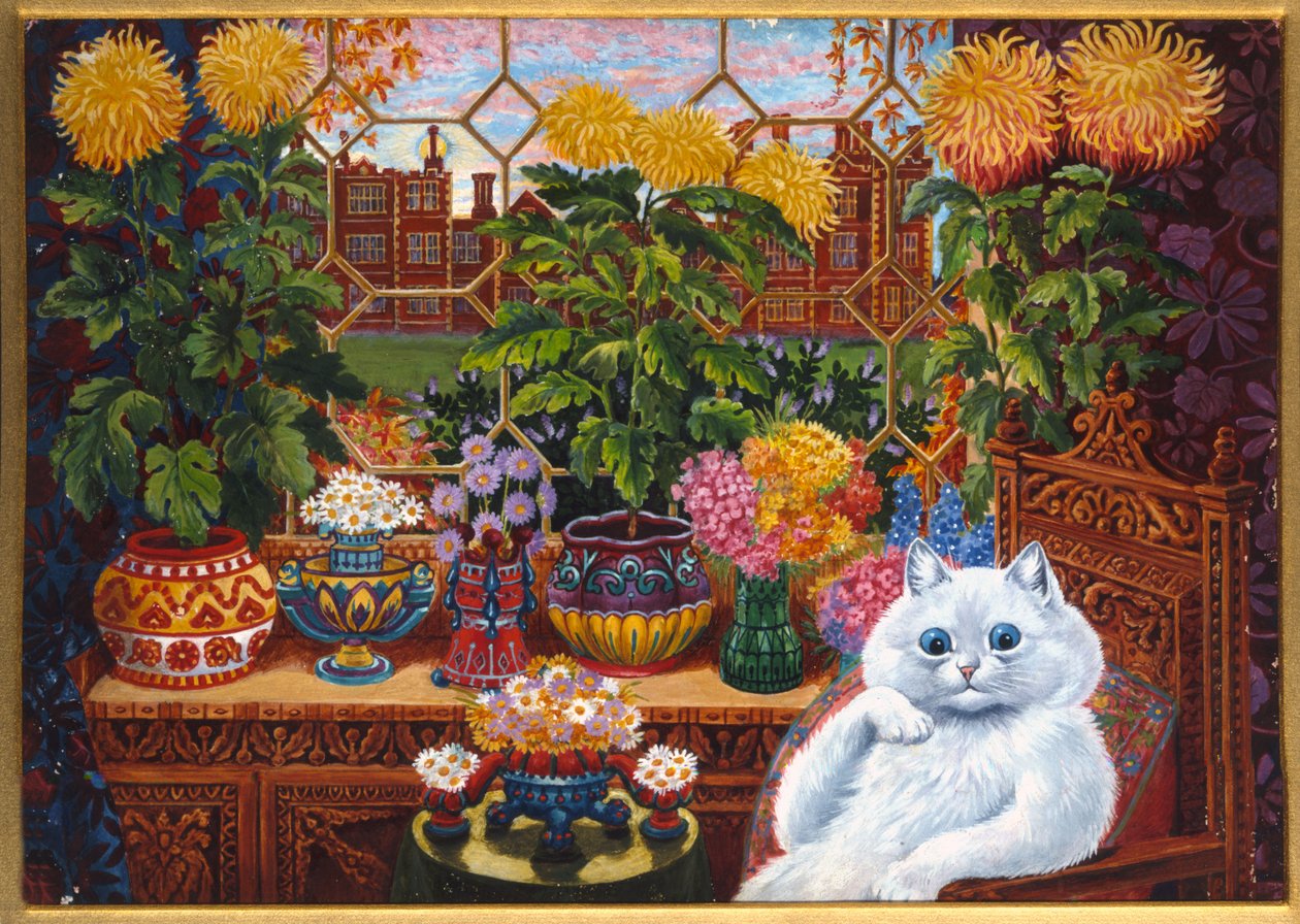Master of Cat College (gouache) de Louis Wain